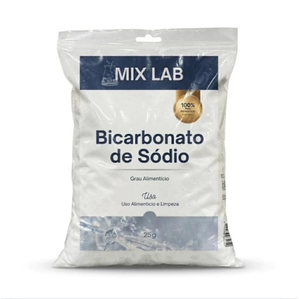 Bicarbonato de Sódio 25g 100% Puro Extra Fino Mul