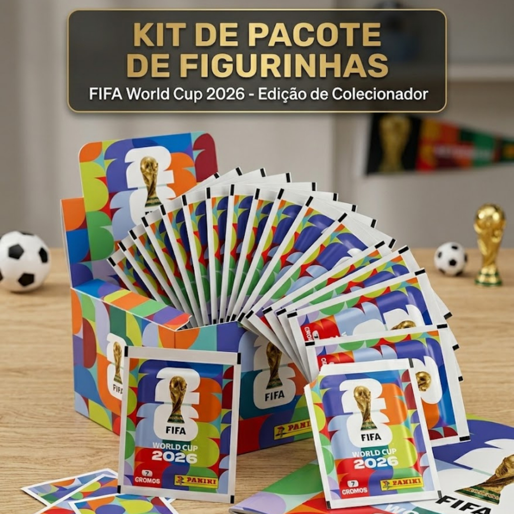 Kit Figurinha para Álbum Copa do Mundo 2026