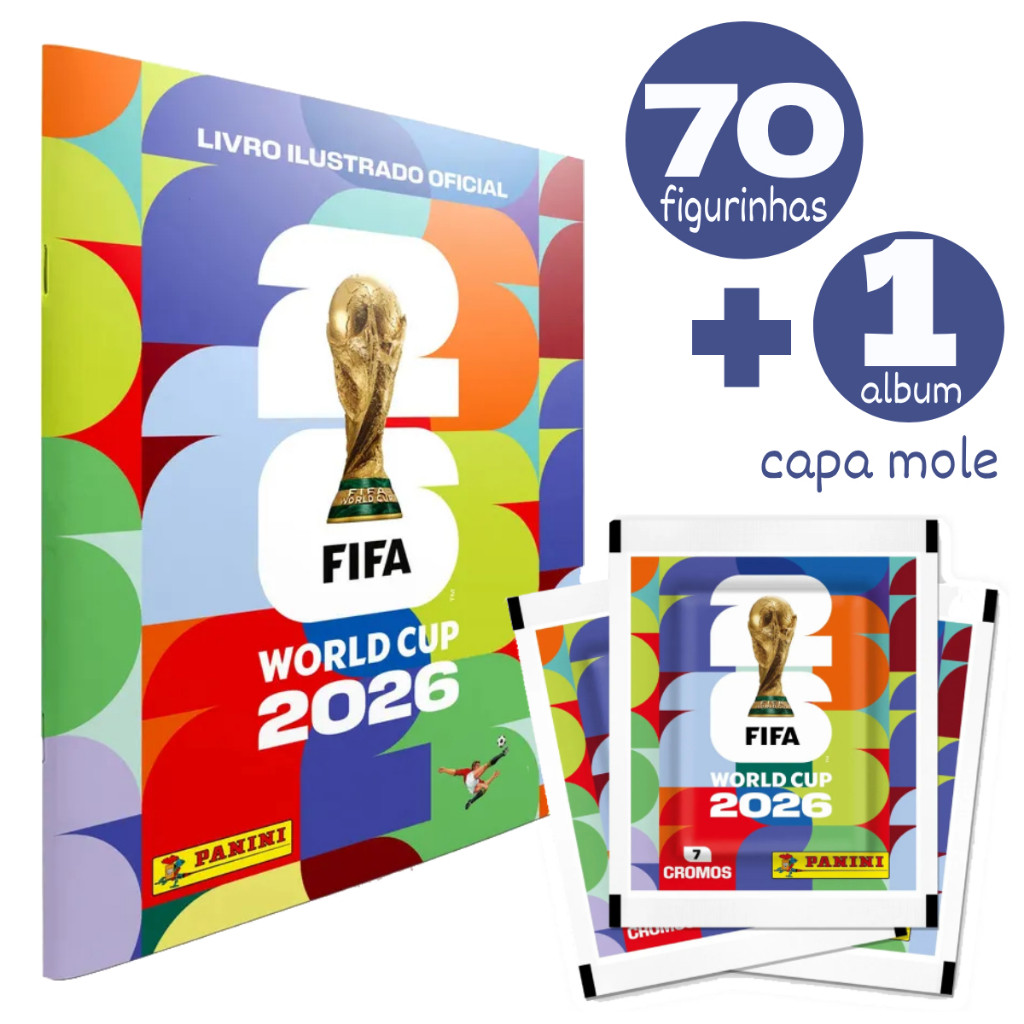 KIT PANINI ORIGINAL Álbum Oficial Copa 2026 Capa 