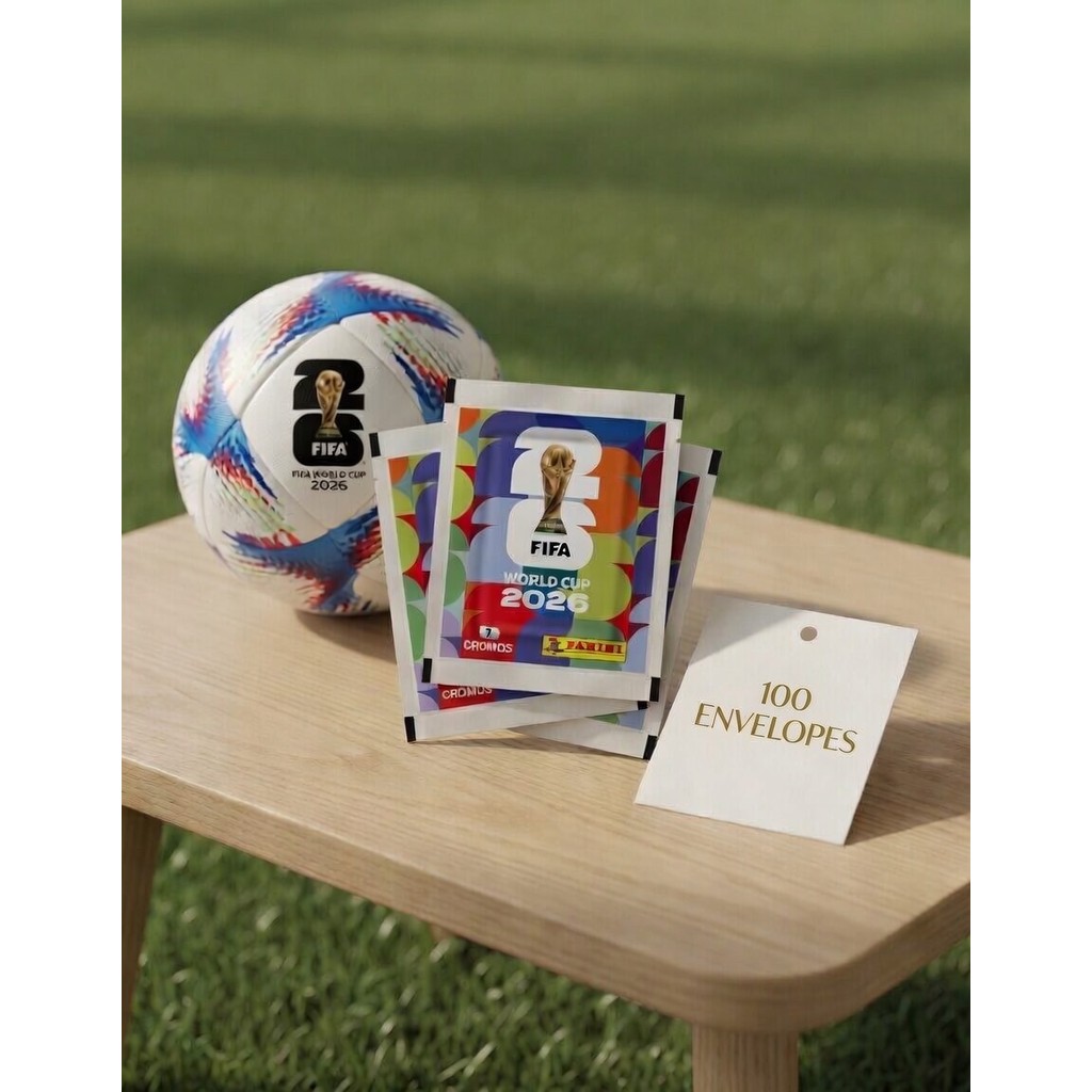 100 Envelopes de Figurinha da  Copa do Mundo 2026