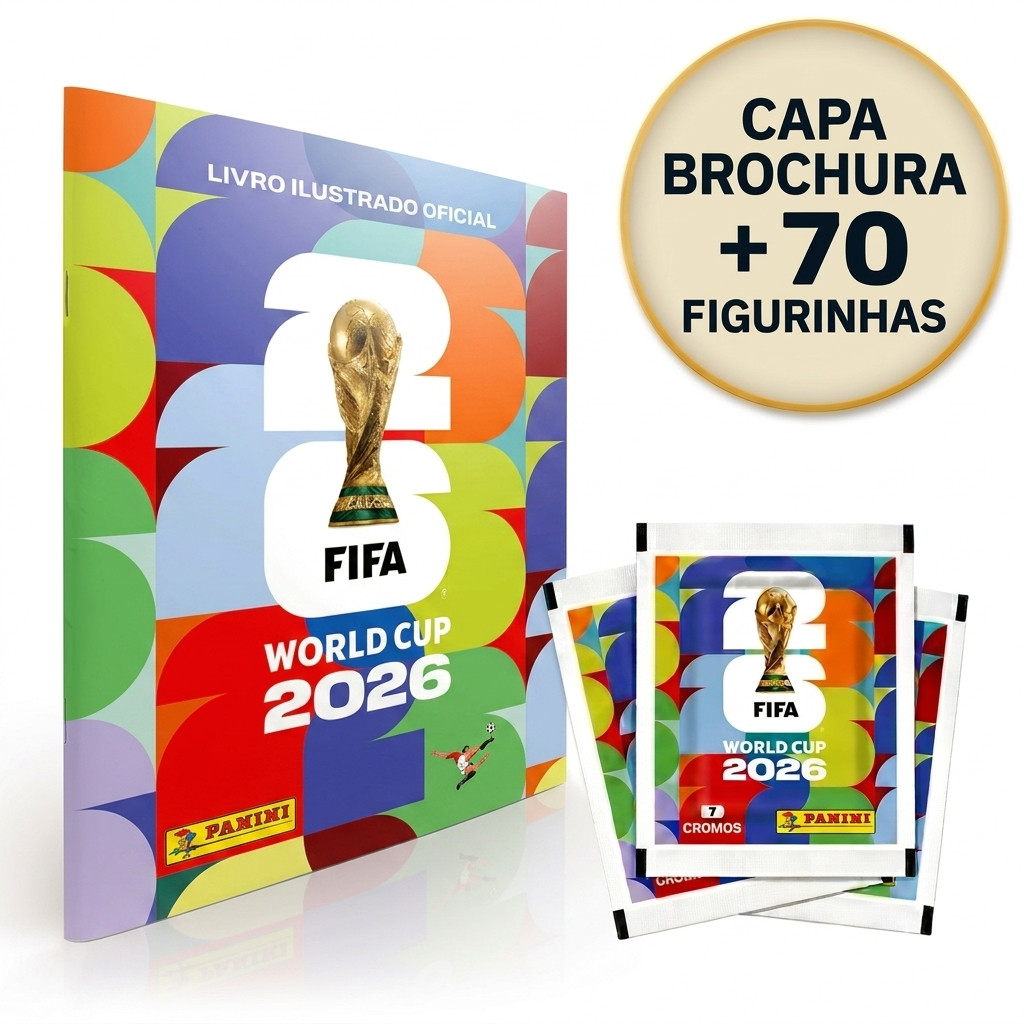 Album Oficial Copa Do Mundo 2026 + 70 Figurinhas C