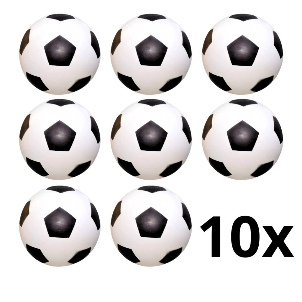 10 Bola de Vinil Dente De Leite Branco com Preto F