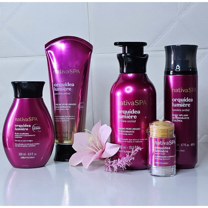 LANÇAMENTO O BOTICÁRIO NATIVA SPA ORQUÍDEA LUMI