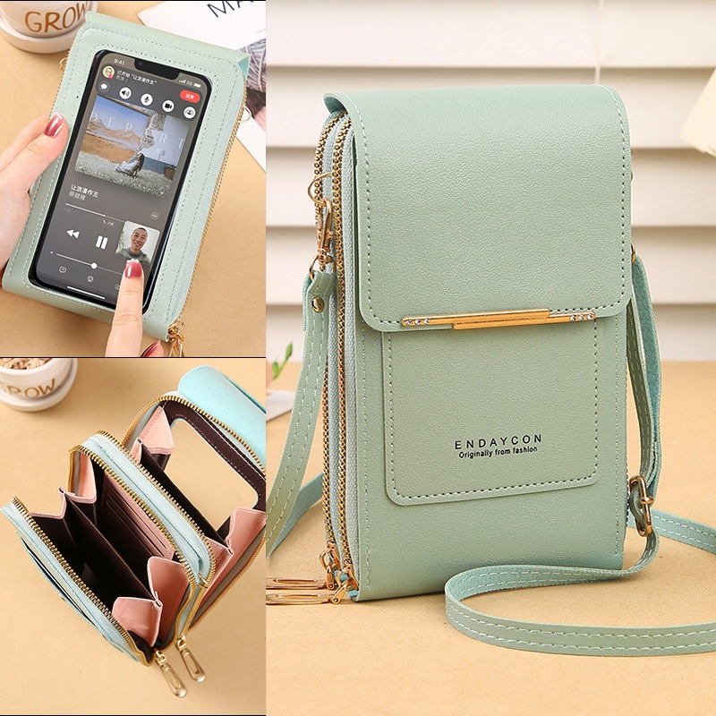 Bolsa feminina moda feminina para celular, de ombr