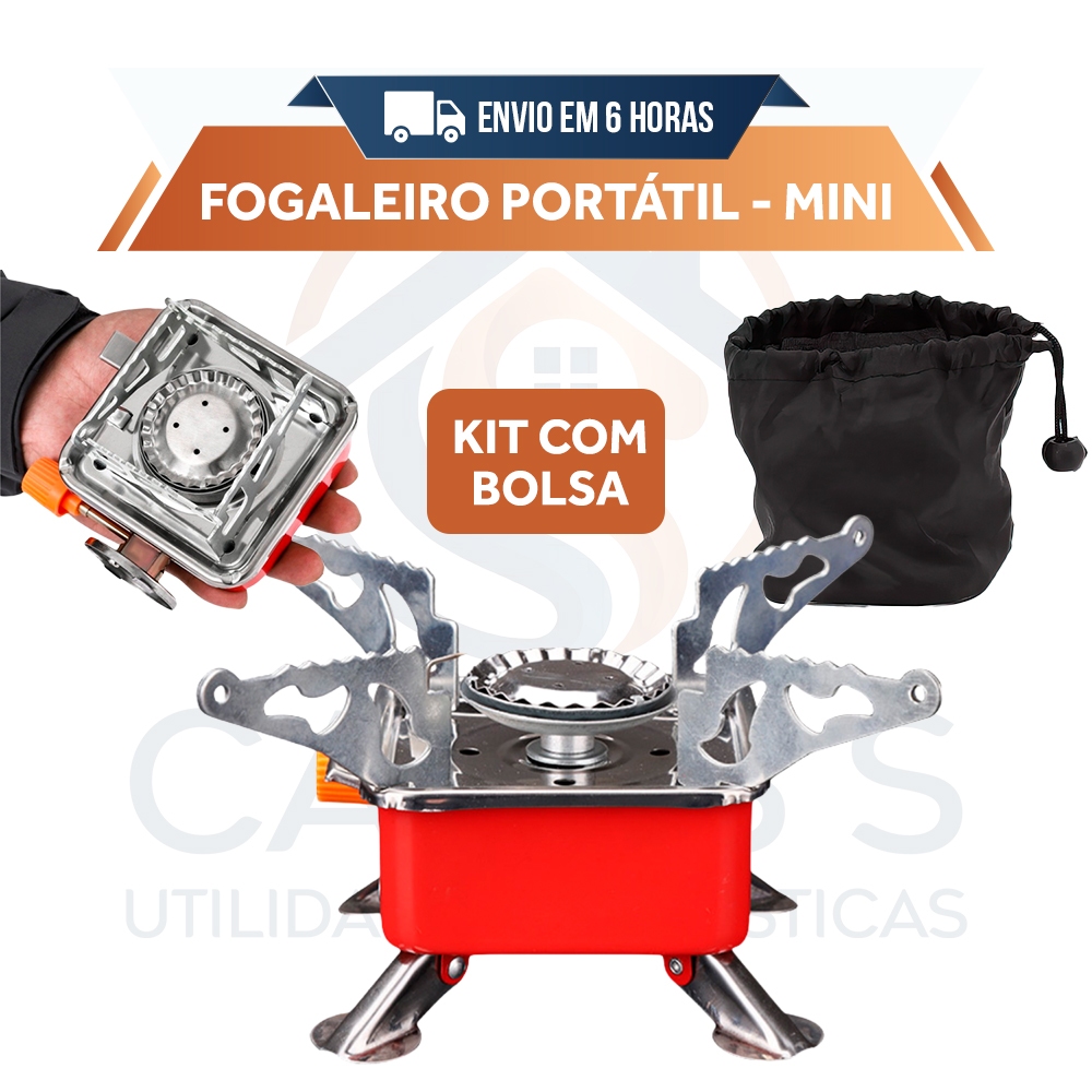 Kit Com 1 Fogareiro Portátil a Gás – Sacol