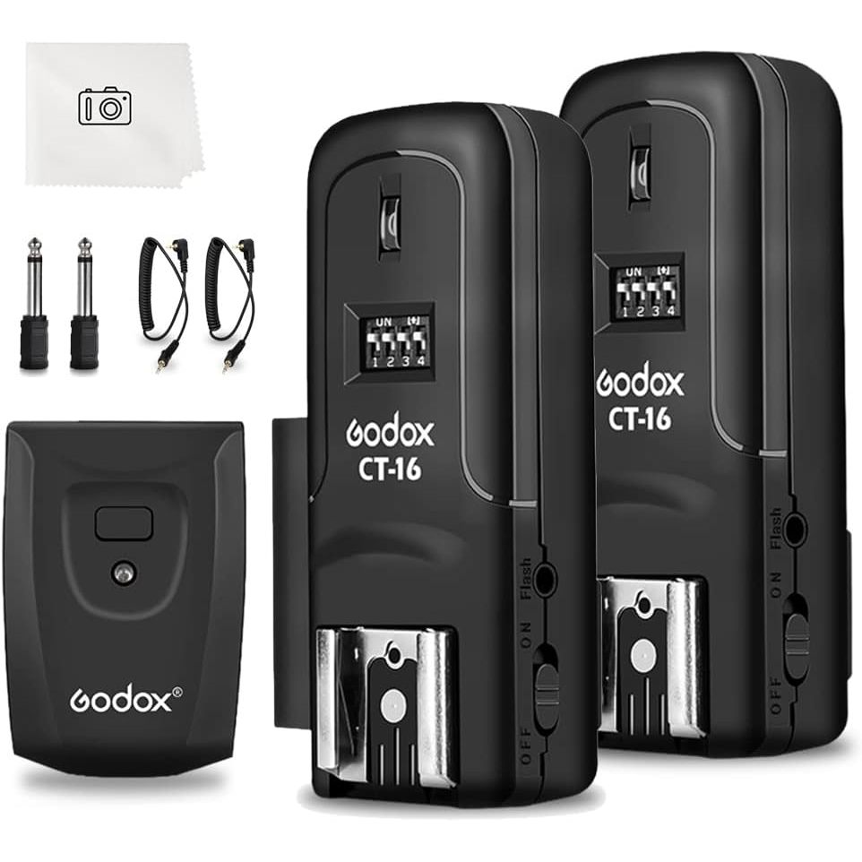 Ki Godox CT-16 Radio Flash  2 receptores + 1 Dispa