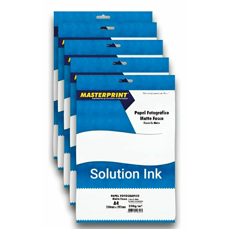 Papel Fotografico 230g Matte Fosco 100 Folhas Mast