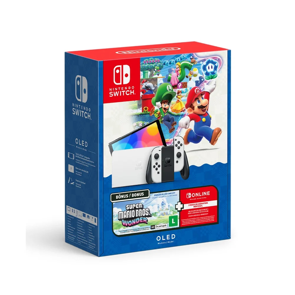 Console Nintendo Switch OLED + Super Mario Bros. W
