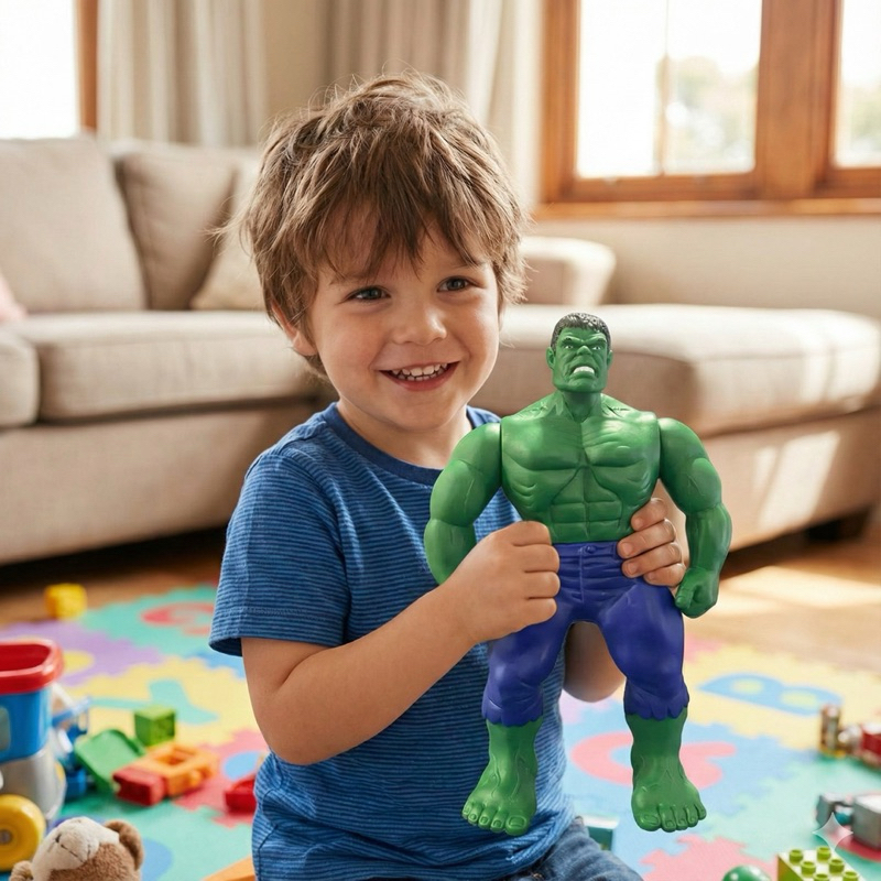 Boneco Hulk Verde 26cm Articulado  Presente para C