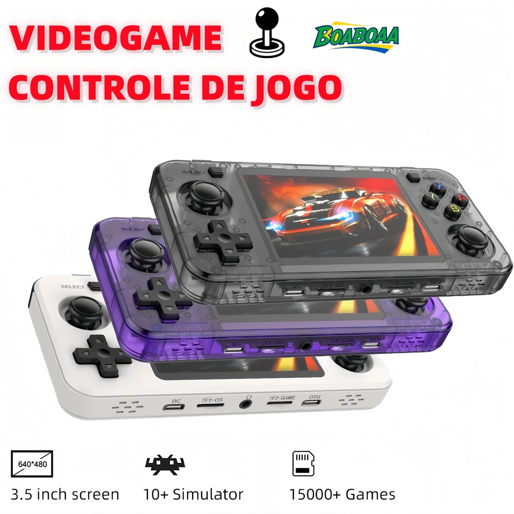 Um console de videogame portátil com estilo retr�