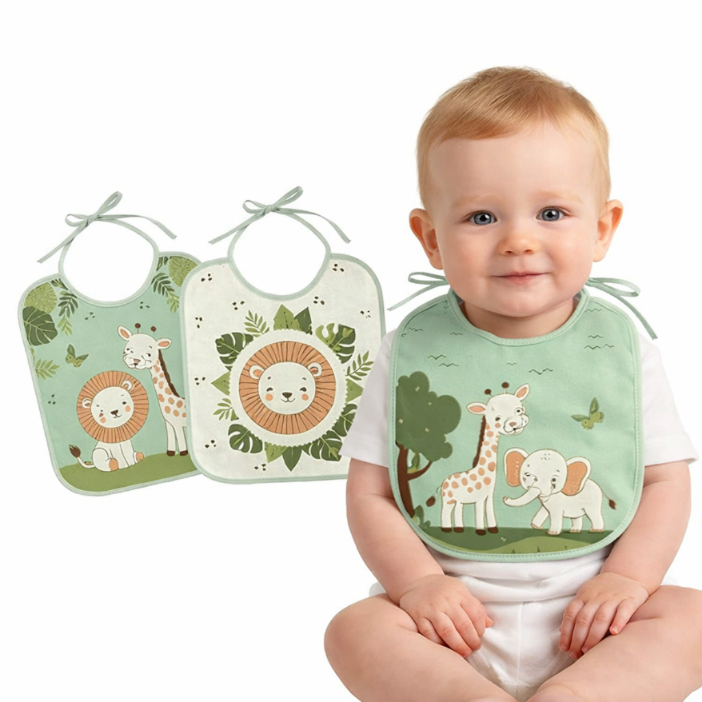 Kit 3 Babadores Algodão Impermeável Conforto Men