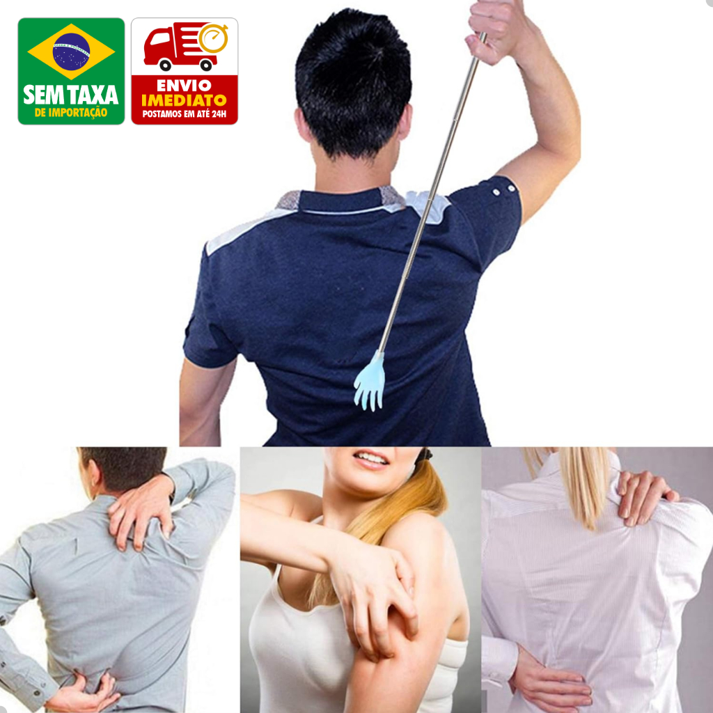 Arranhador Coçador de Costas com Cabo Telescópic