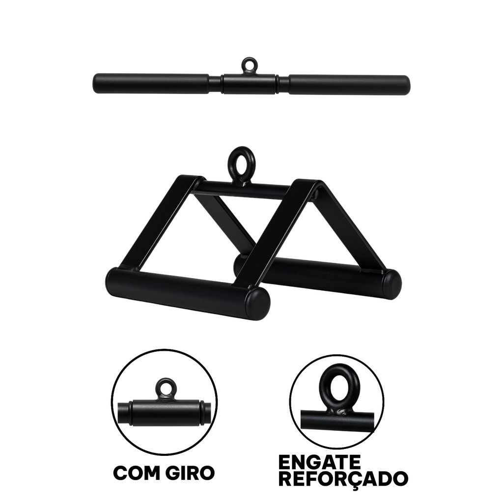 Kit Puxador Triângulo Compacto e Barra Reta Com G