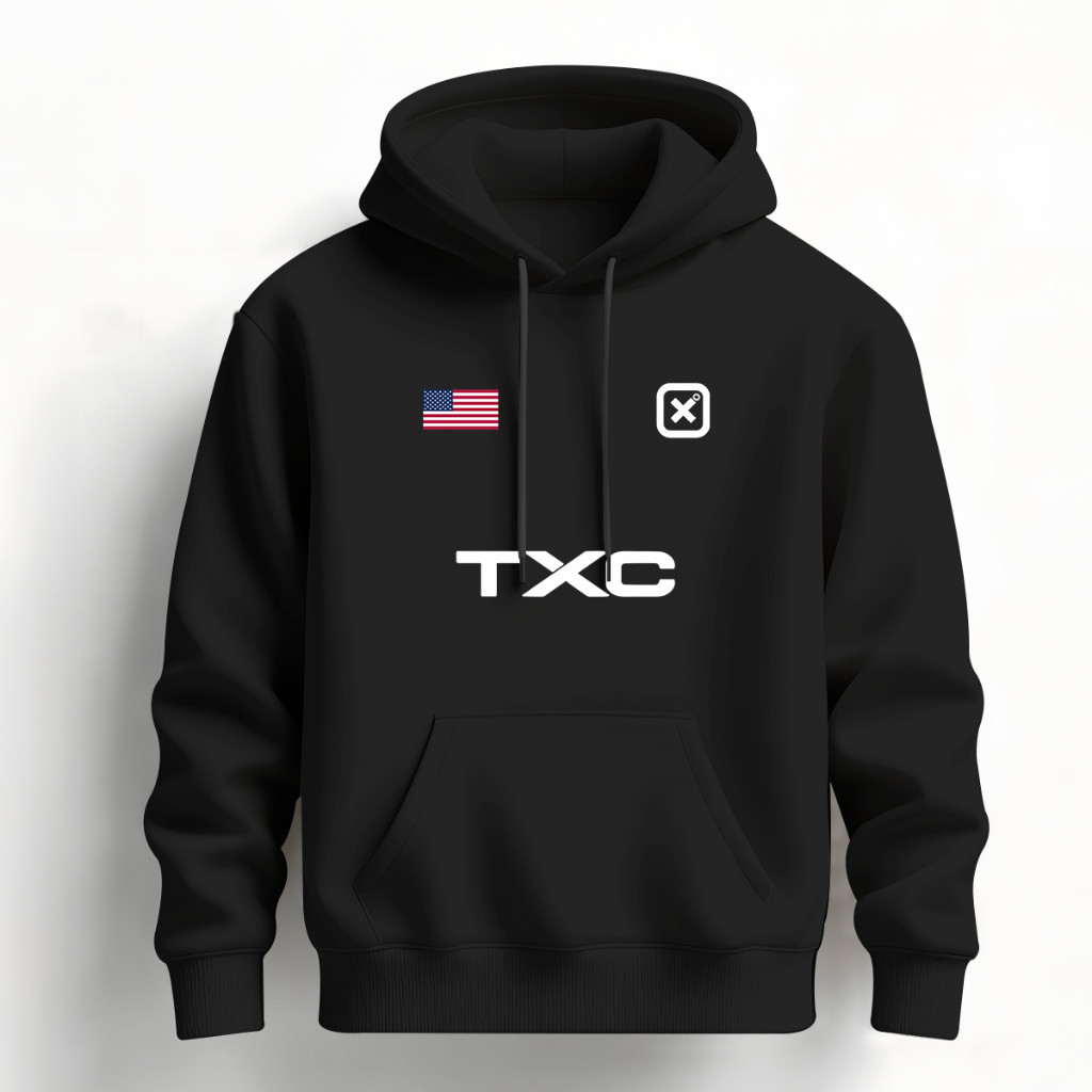 Moletom TXC Preto Canguru Premium Unissex Com Capu