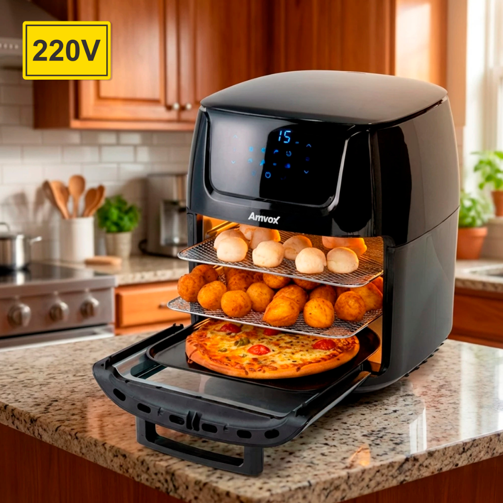 Fritadeira Air Fryer Oven Amvox 12L Digital com Vi