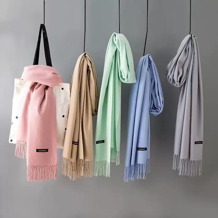 Cachecol Grosso Feminino Pashmina Lenço Moda Xale