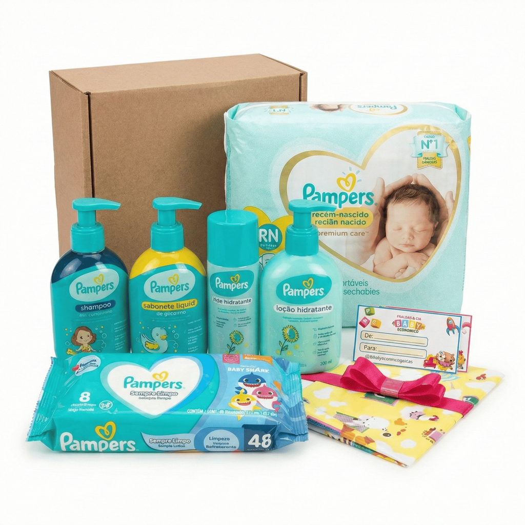 Kit Pampers Recém Nascido – Óleo Hidratant