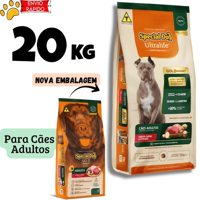 Ração Special Dog Ultralife Performance 20kg Cã