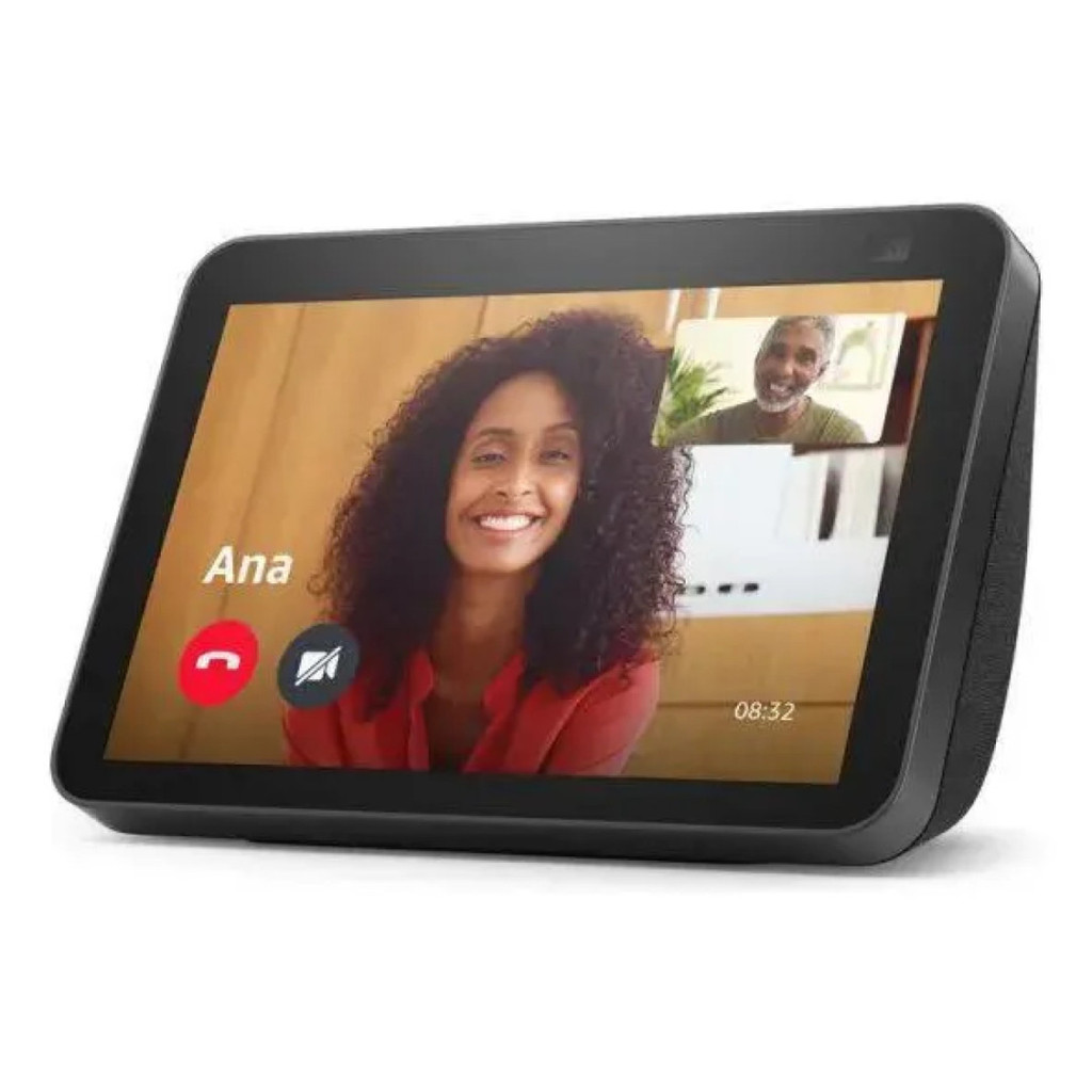 Echo Show 8 Preta 2 Geração, Versão 2021: Smart