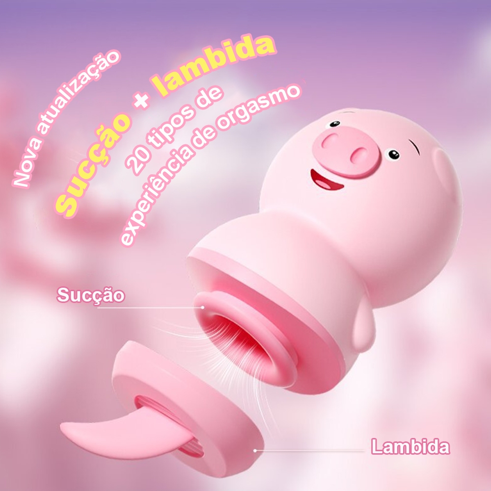 Vibrador Feminino Suga e Lambe Recarregavel Design