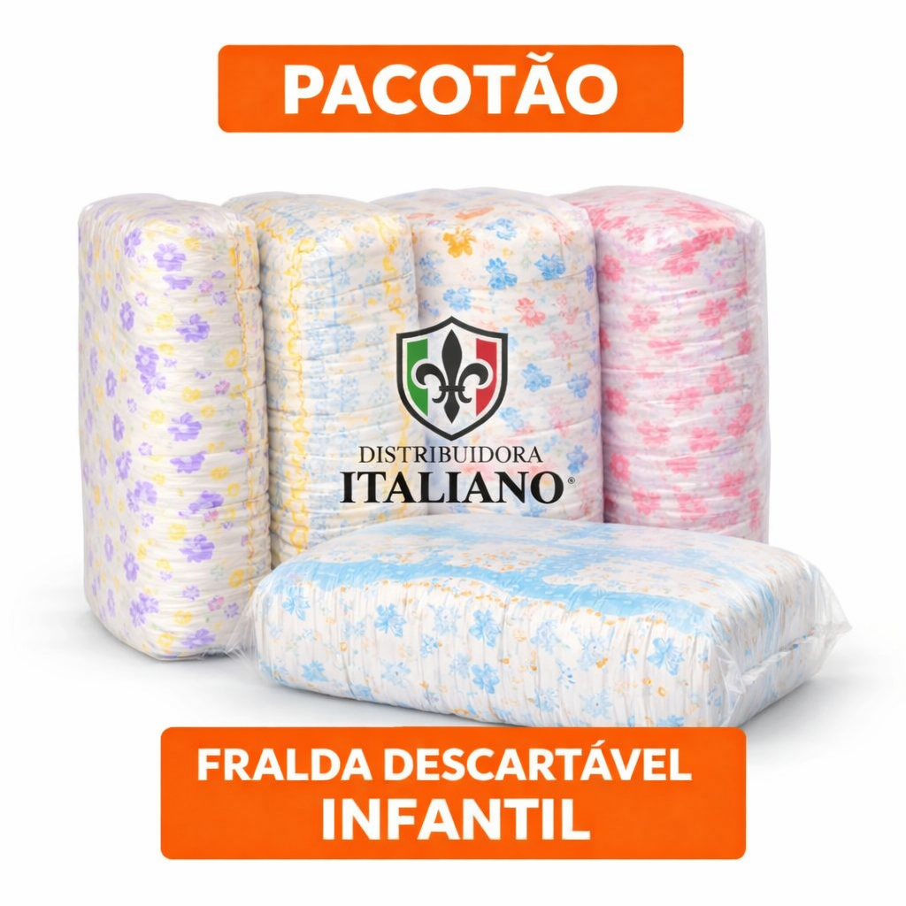 KIT COM 3 MEGA PACOTÃO FRALDAS DESCARTAVEIS HIPER