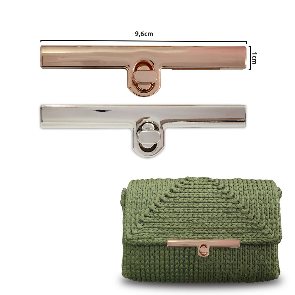 Fecho com torniquete 9,6cm para bolsa HYSK7006 arr