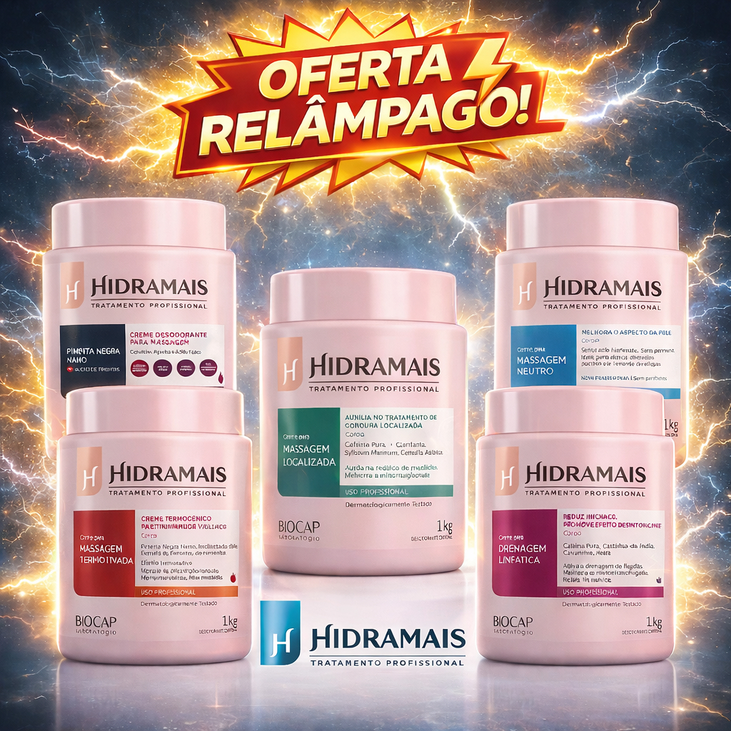 OFERTA RELÂMPAGO Linha Profissional de cremes Hi