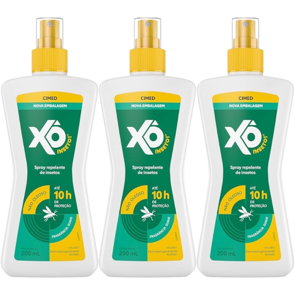 Kit 3 Repelente Xô Inseto Spray 200ml – Cim