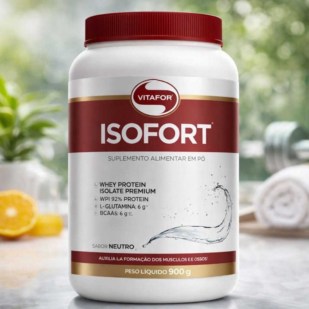 Isofort Whey, Proteína Isolado 900g  Vitafor | Ga