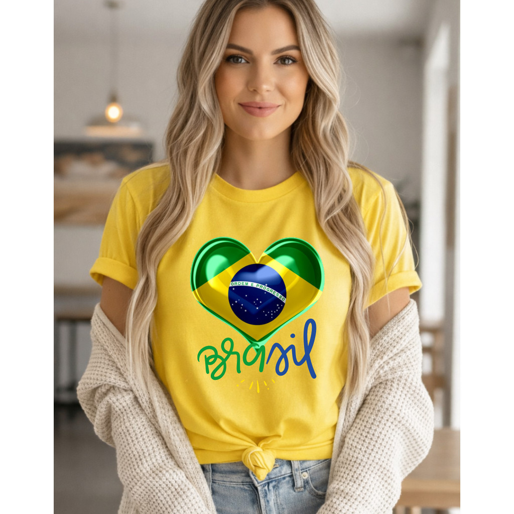 Camiseta Blusa Camisa Plus Seleção Feminina Algo