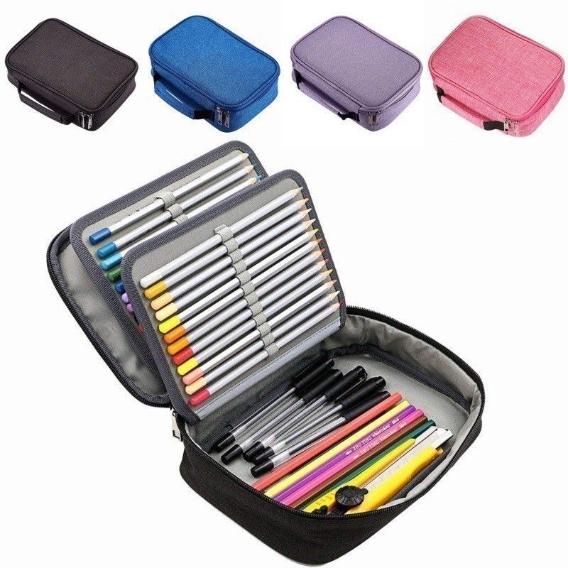 Estojo Escolar Box Organizador Grande Com Lápis/L