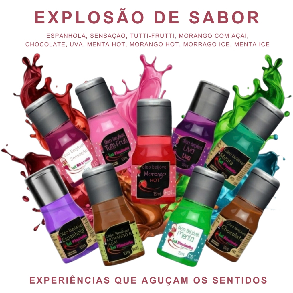 Óleo Beijável Hot Ice 15ml Sabor Delícia Massag