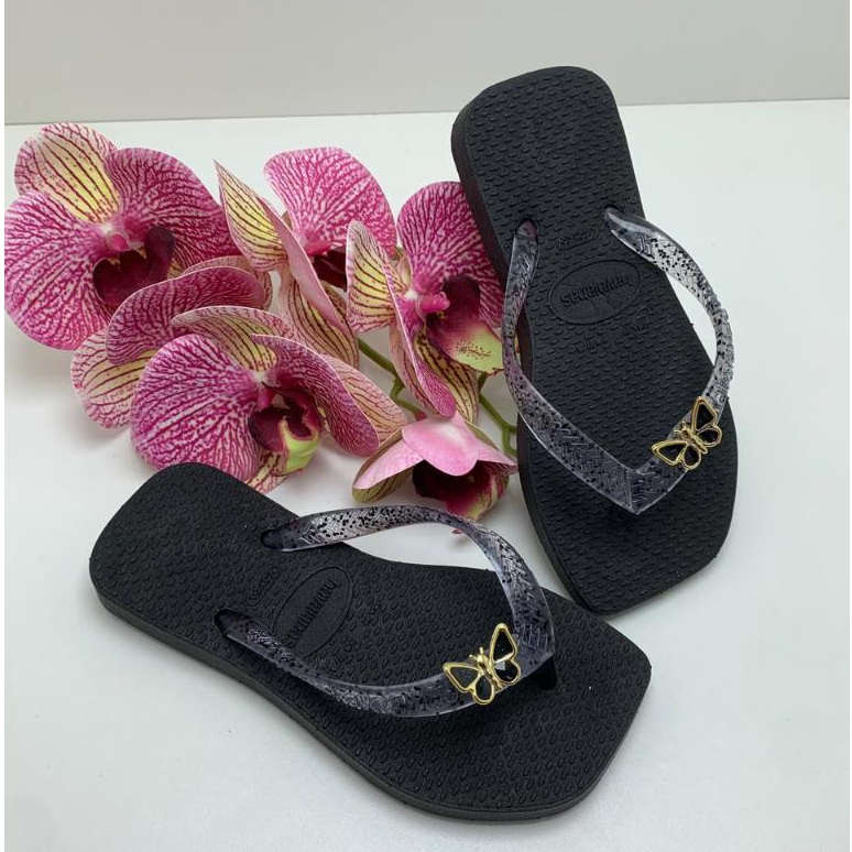 Chinelo feminino infaltil borboleta sandalia cores