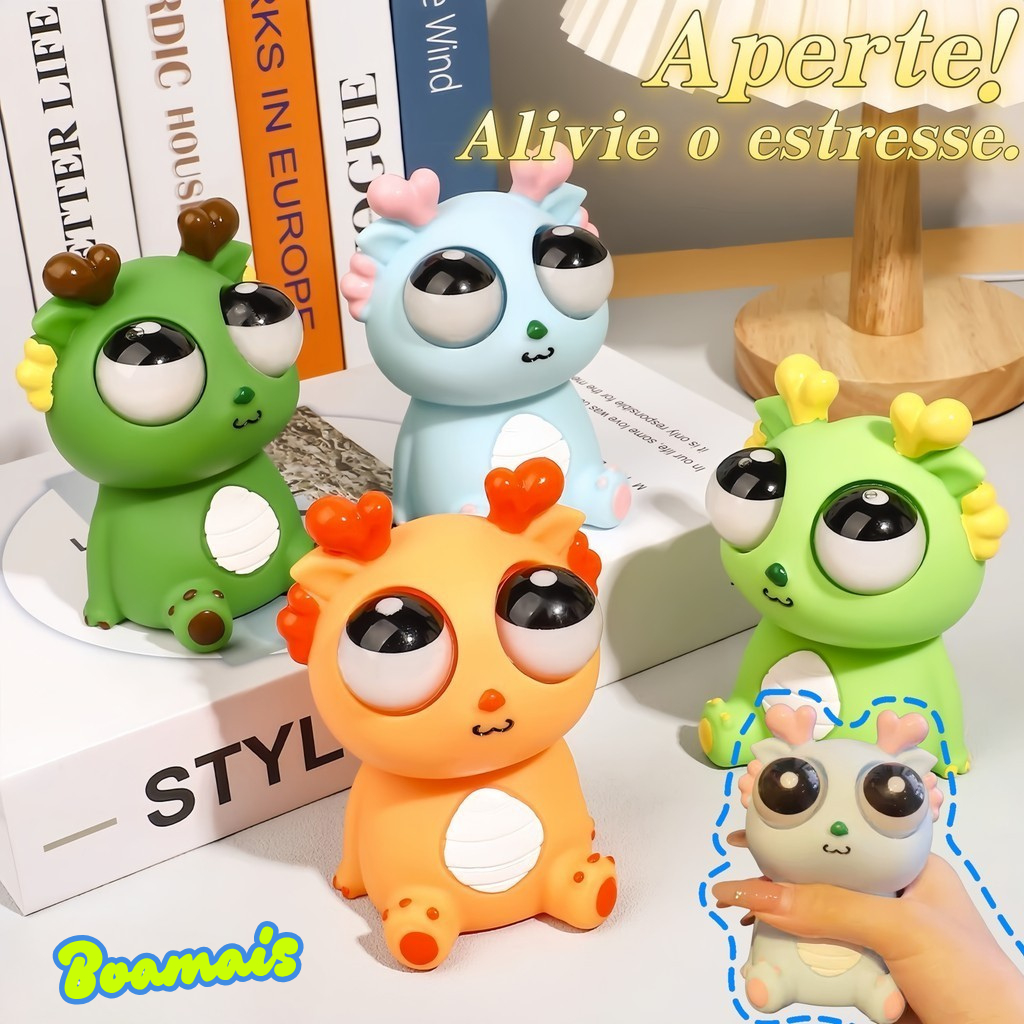 Brinquedo Anti-stress em Forma de Dragão com Olho