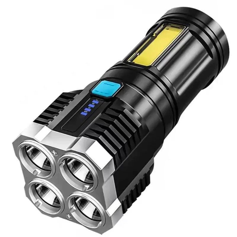 Lanterna LED Forte 1500m Super Potente 4 Luminári