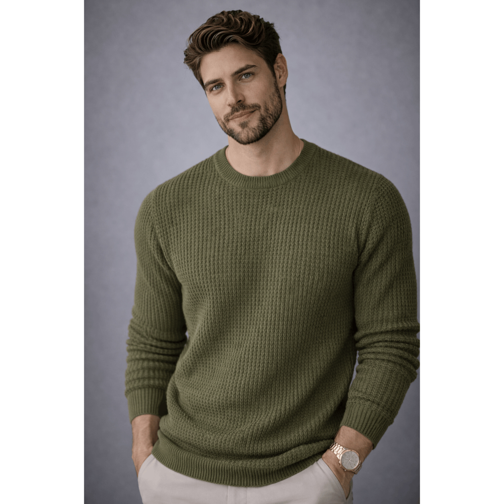Suéter Masculino Tricô Texturizado Casual Blusa 