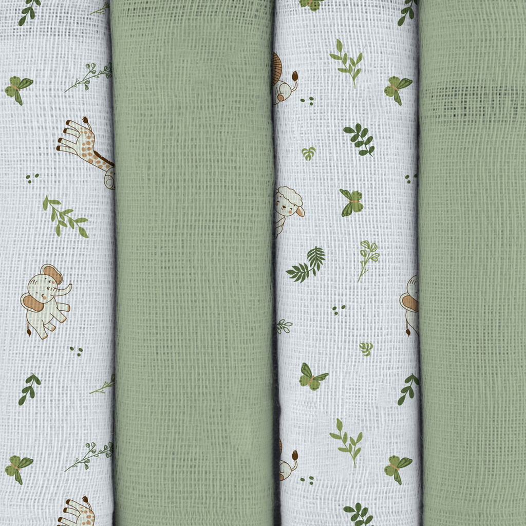 Pano De Boca Luxo Estampado / Tinto Com Overlock N