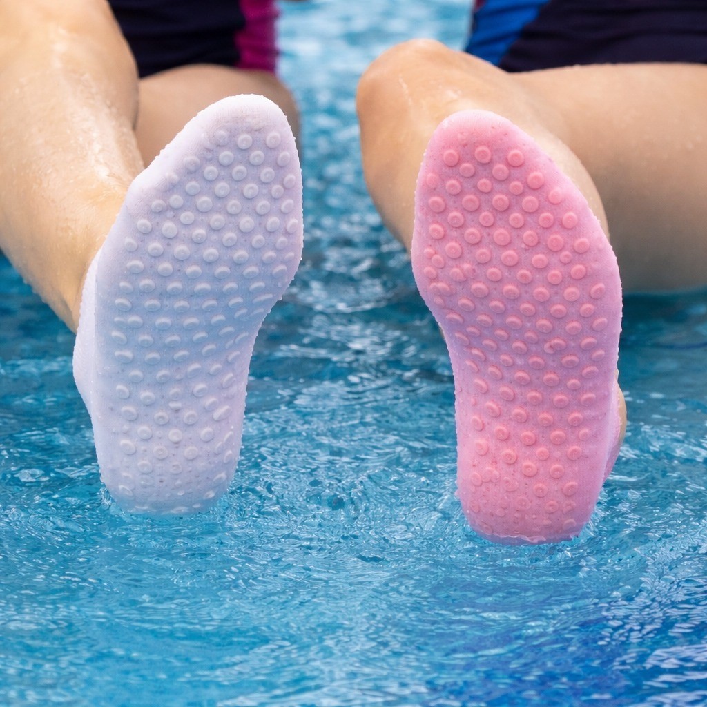 Meia Antiderrapante Aquática Para Piscina Praia C