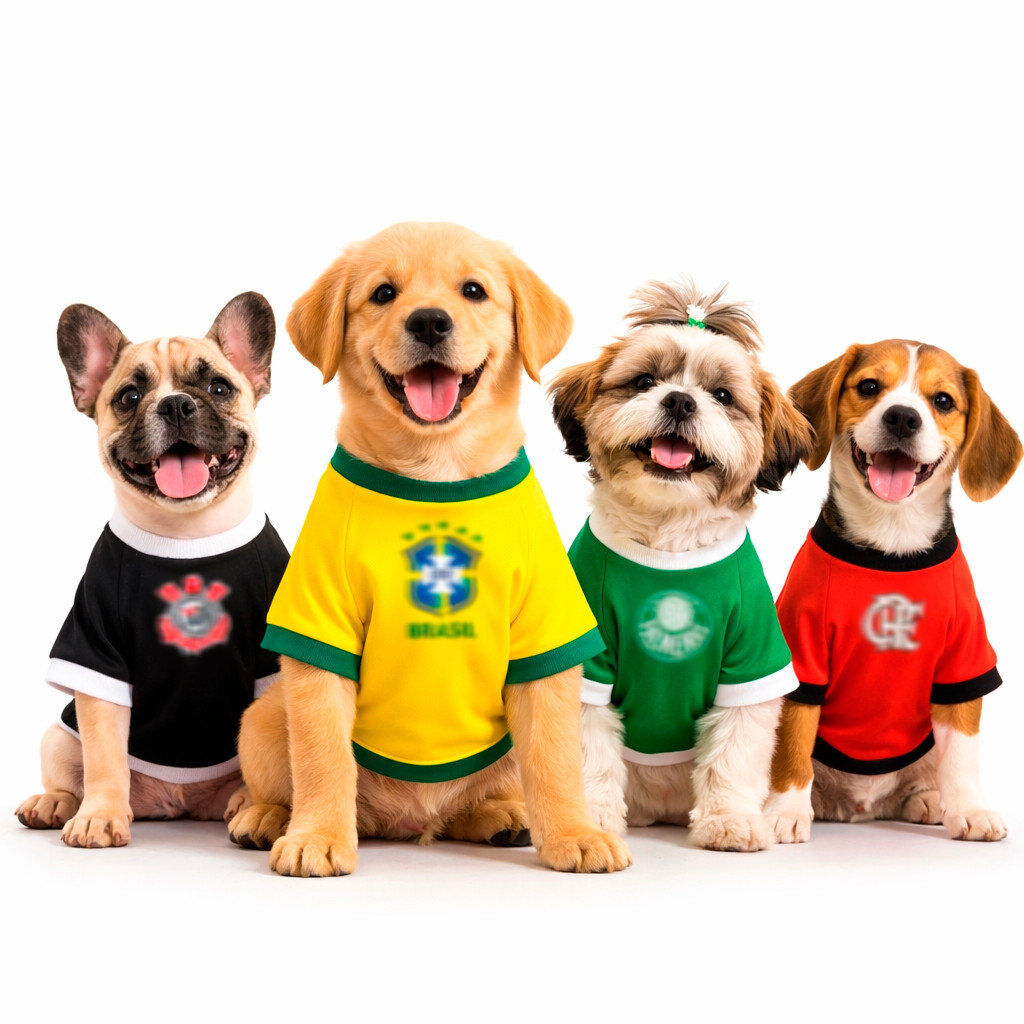 ROUPA PET Time Roupinha Animal Verão Inverno  Cac