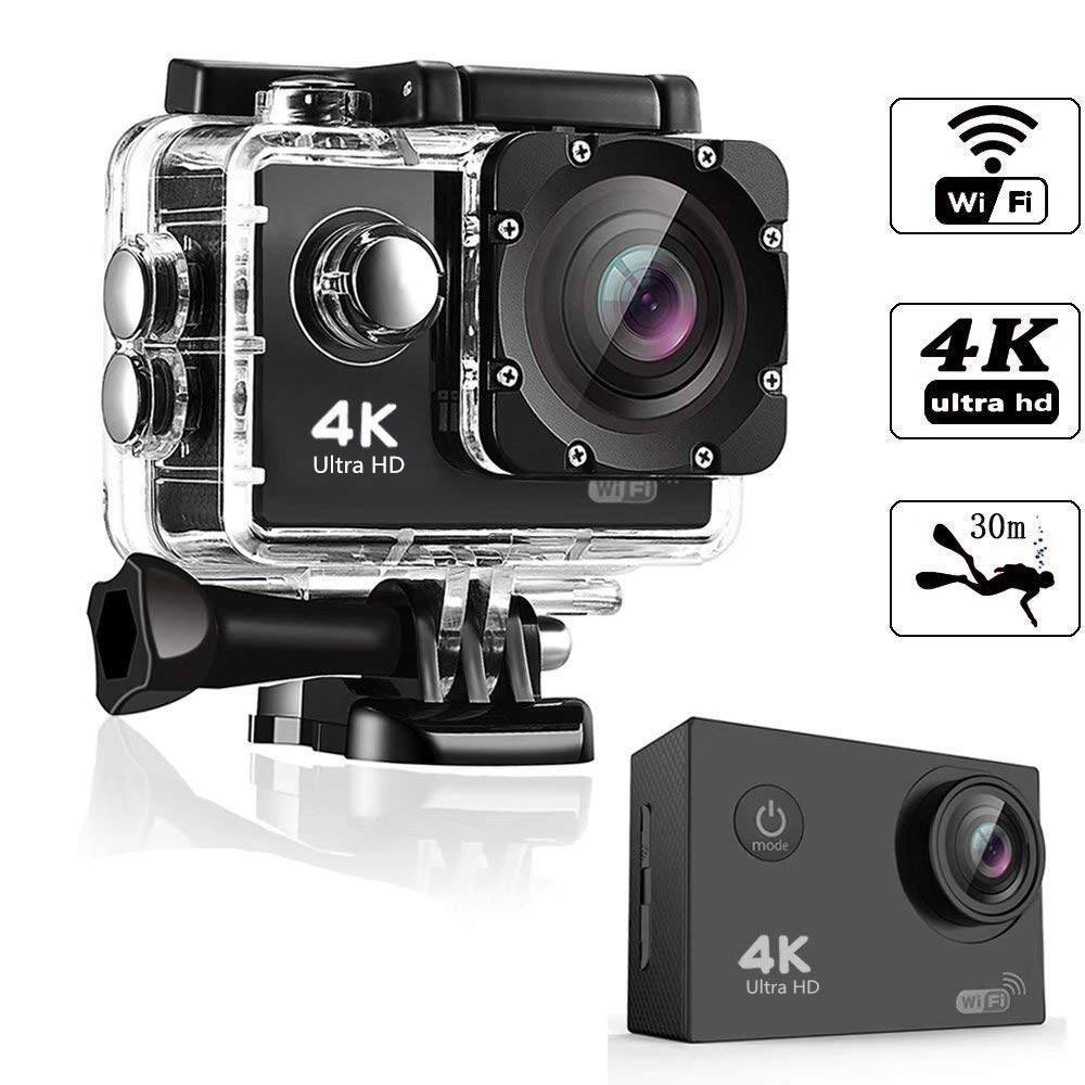 Câmera de Ação 4K Ultra HD WiFi Câmera Esporti