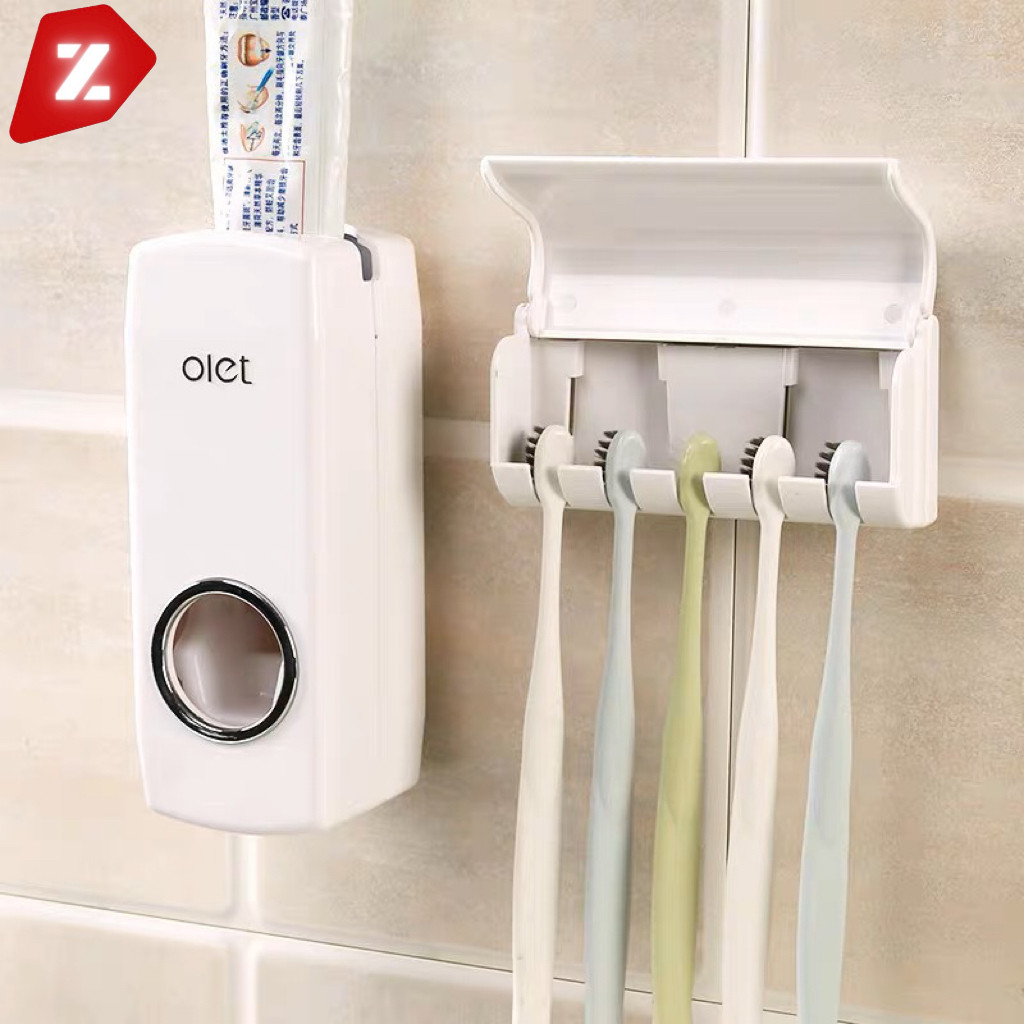 Dispenser de Creme Dental Pasta de Dente com Porta