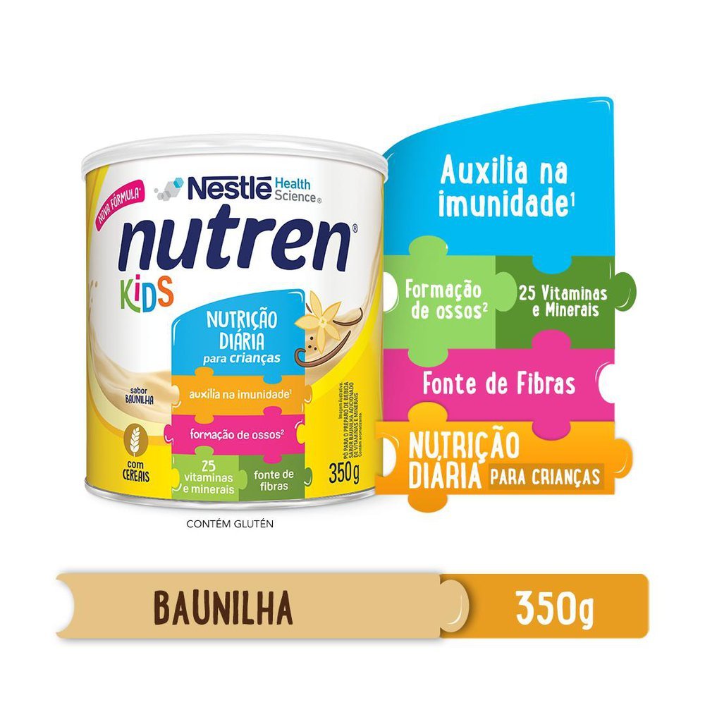 Complemento Alimentar Nutren Kids Nestlé Baunilha