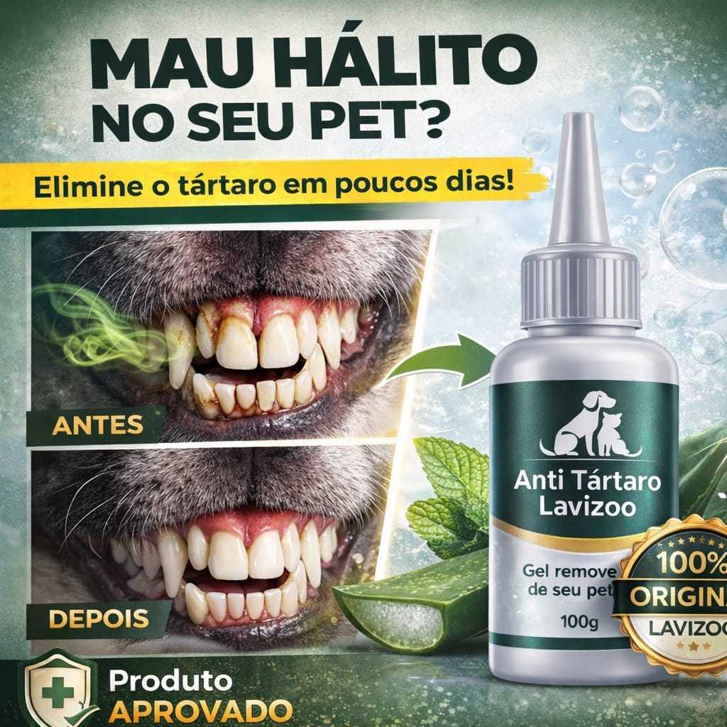 Gel Antitártaro Cães Gatos Lavizoo 100g Remove P