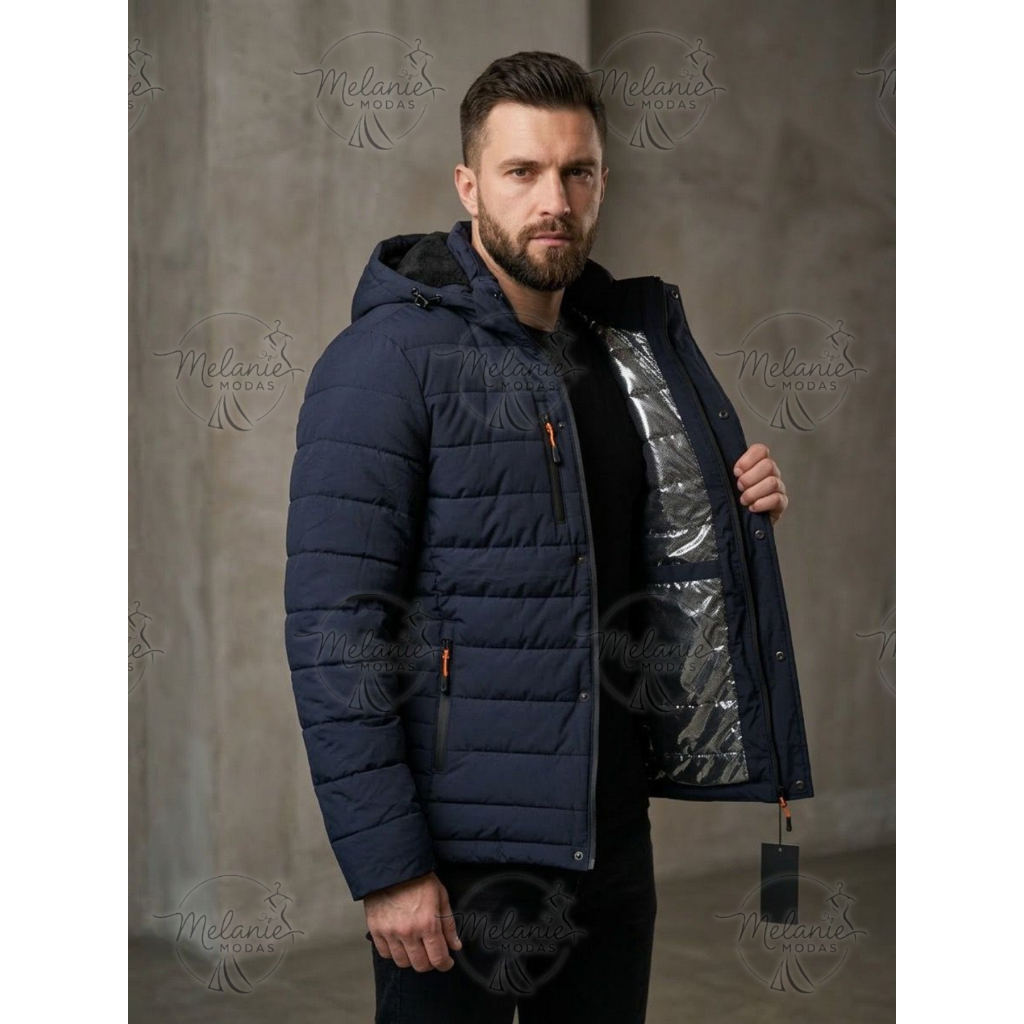 Jaqueta Térmica Forrada Bobojaco Masculina Nylon 