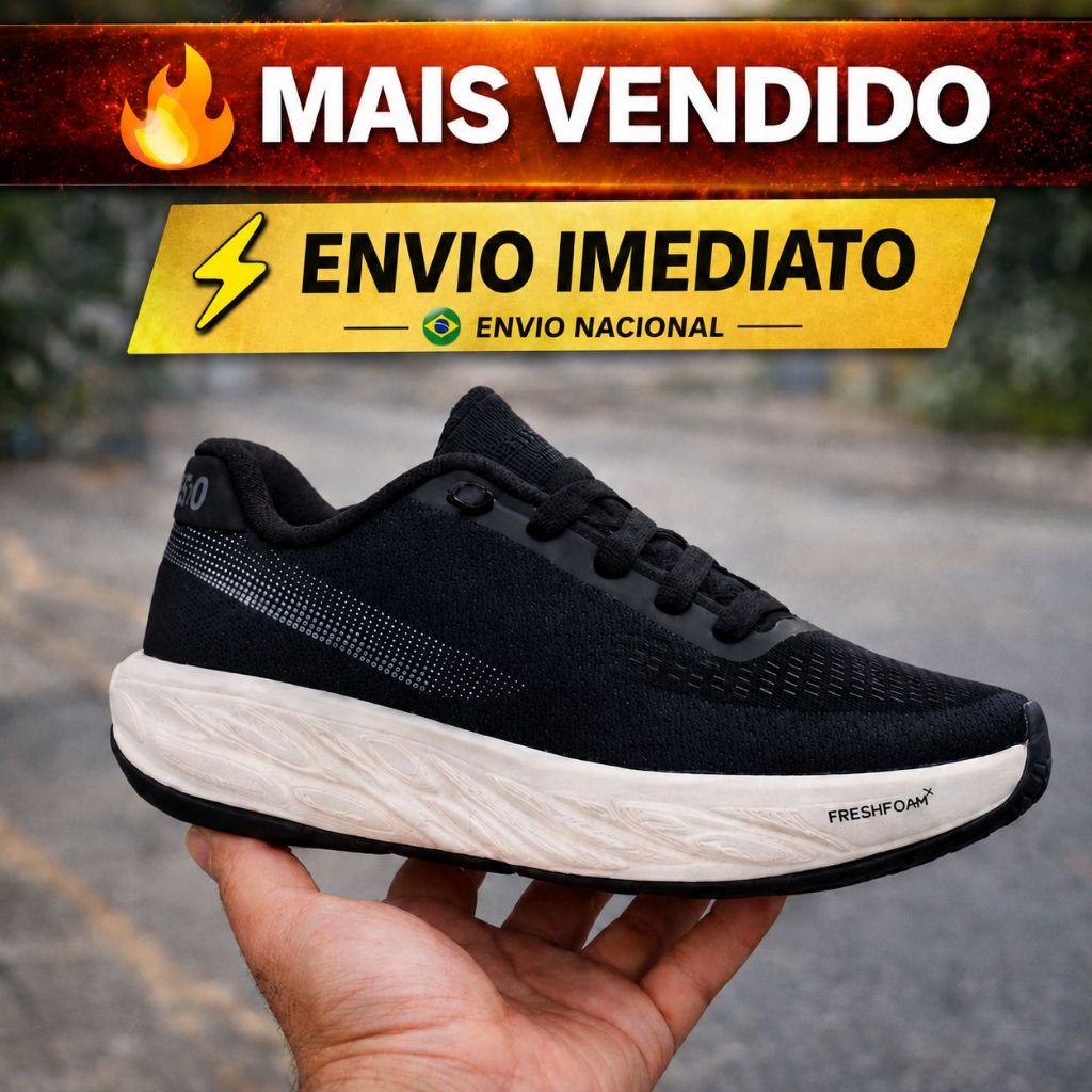 Tênis Fresh Ultra Confortável Leve Macio e Estil