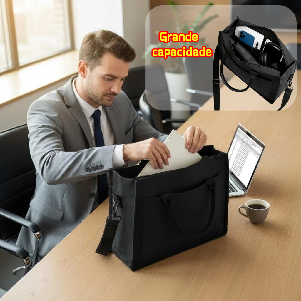 Bolsa Executiva Impermeável Grande Capacidade par