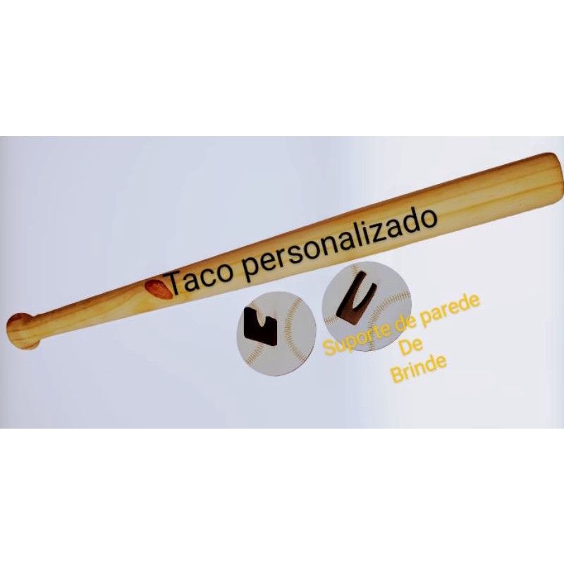 taco de baseboll com suporte bell taco com gravaç