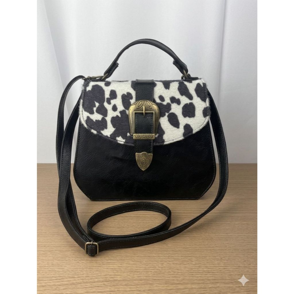 Bolsa Country Tampinha de Vaquinha Ana Castela Boi