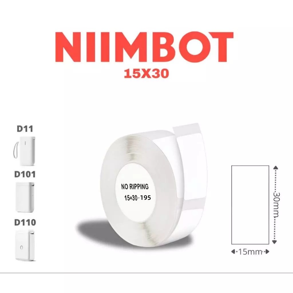 NIIMBOT Papel Etiqueta Niimbot D110 D101 D11 15x30