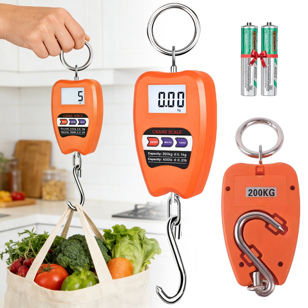 Balança Digital Gancho 200kg Portátil Balança M